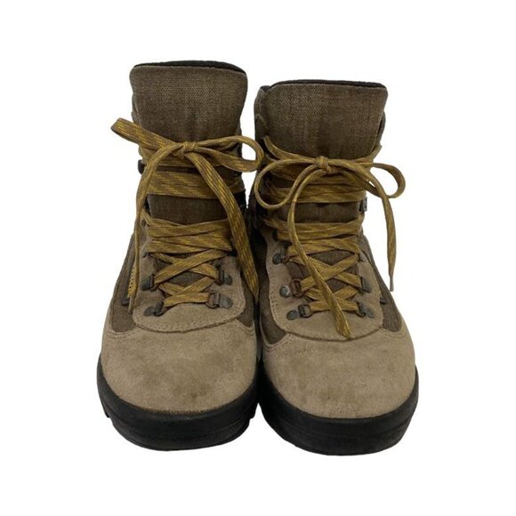 Salomon Womens Trail Hiking Boots Size 7 Tan & Black Suede Lace-Up Ankle High Du - Picture 7 of 12